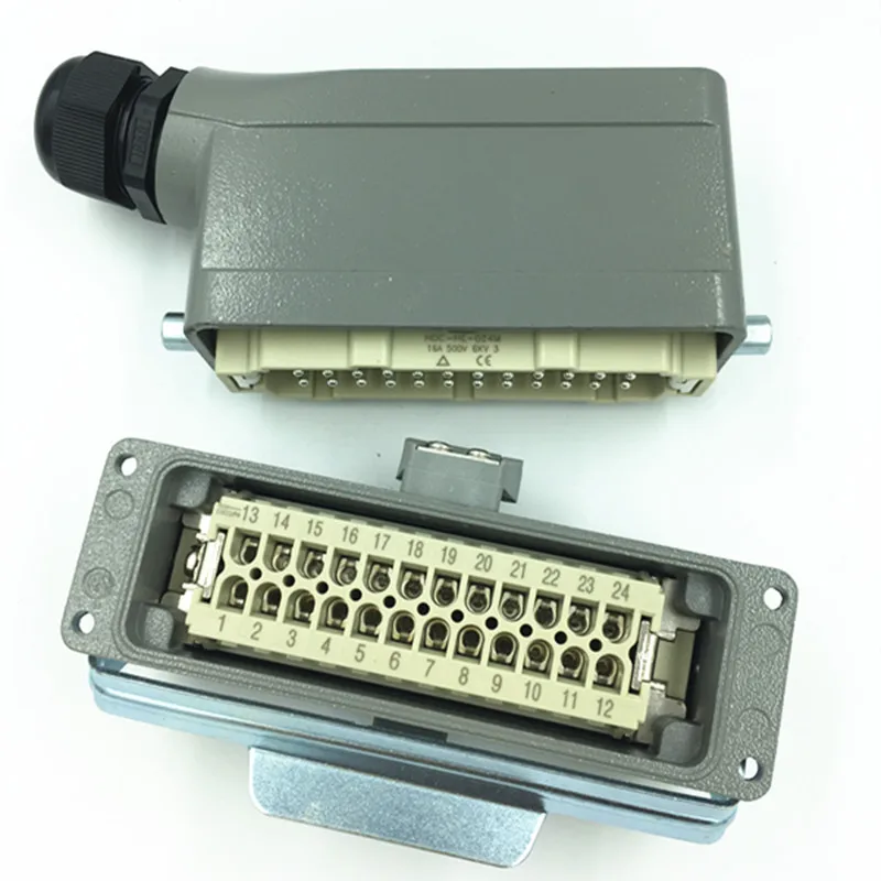 Сверхмощный разъем аксессуары для бегунов авиационный штекер 24-контактный