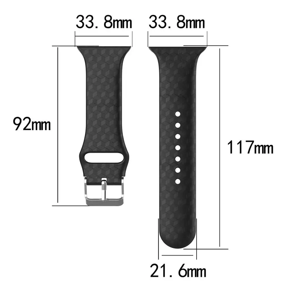 Ремешок силиконовый для Apple Watch 4 38 мм 40 42 44 спортивный мягкий браслет с 3d текстурой