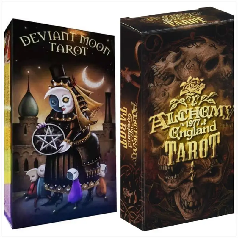 78 карт английская настольная игра Deviant Moon Tarot колода версия|Настольные игры| |