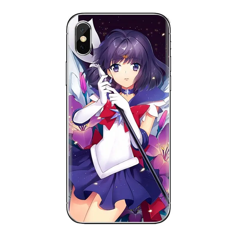 For Samsung Galaxy S3 S4 S5 Mini S6 S7 Edge S8 S9 S10 Plus Note 3 4 5 8 9 Sailor Saturn Moon Japan Girls Soft Transparent Covers |
