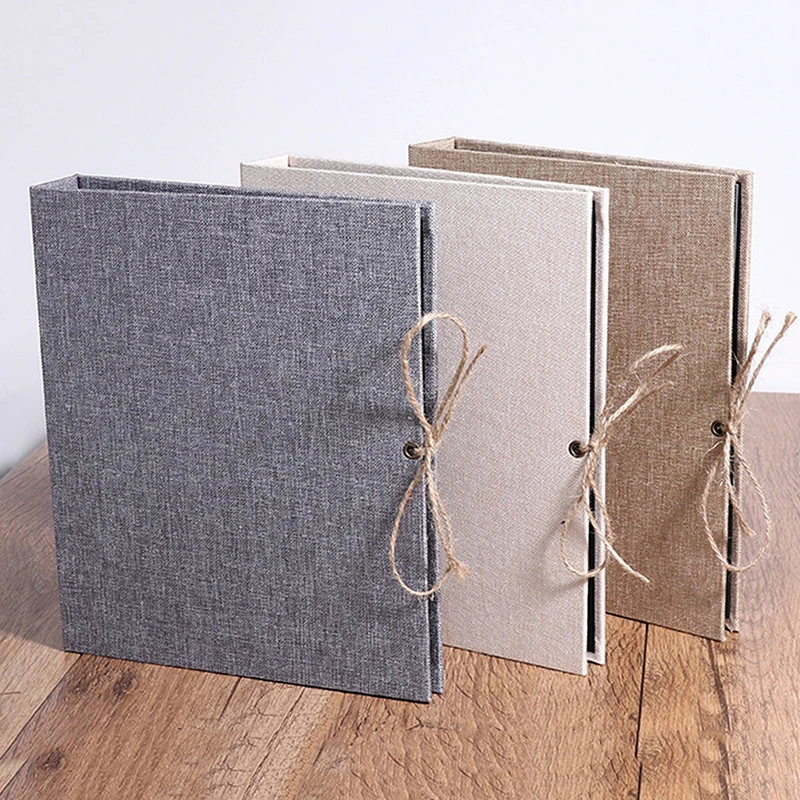 Альбом сделай сам из мешковины льняная Обложка в современном стиле