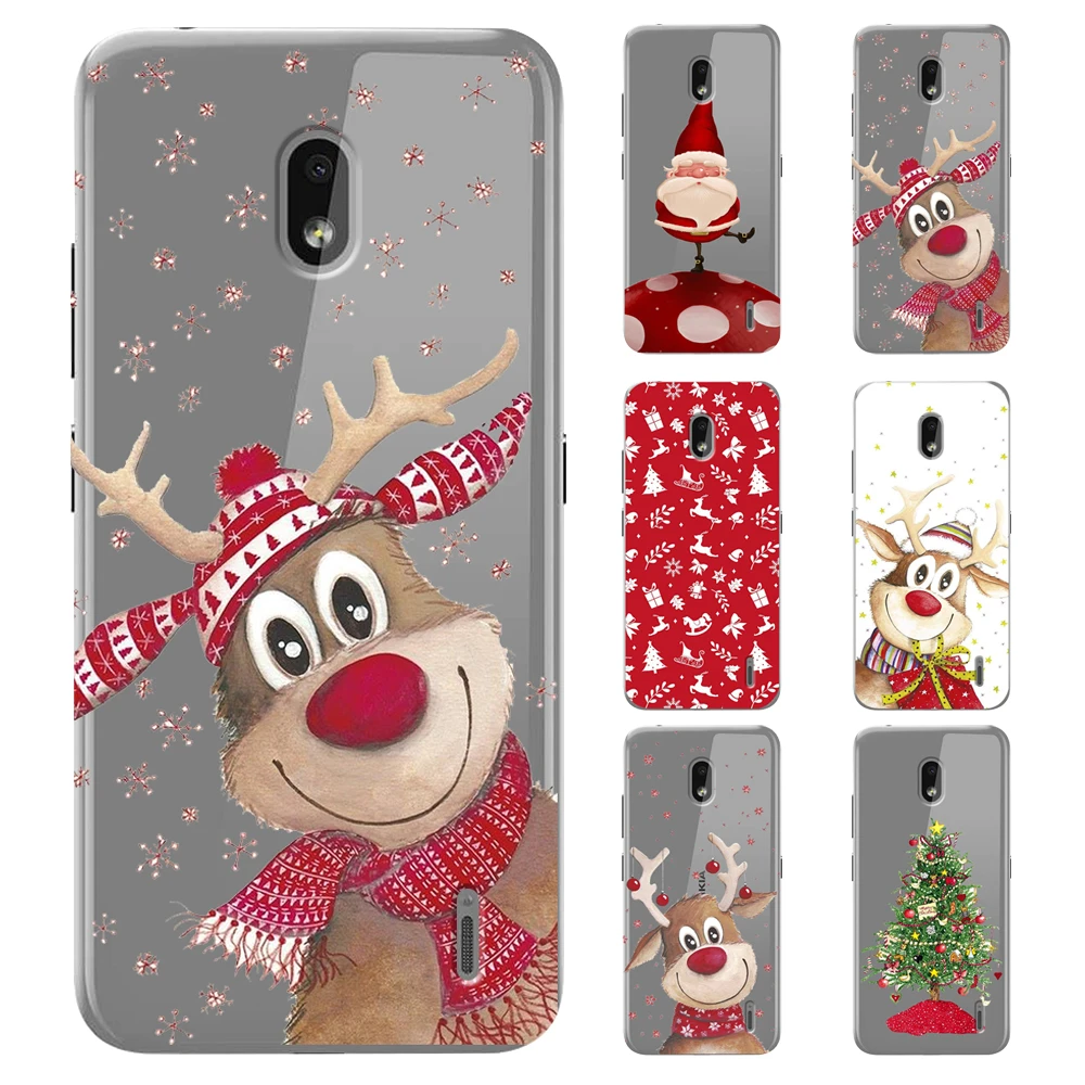 Рождественский и новогодний подарок чехол для телефона Nokia 7 2 6 4 3 мягкий