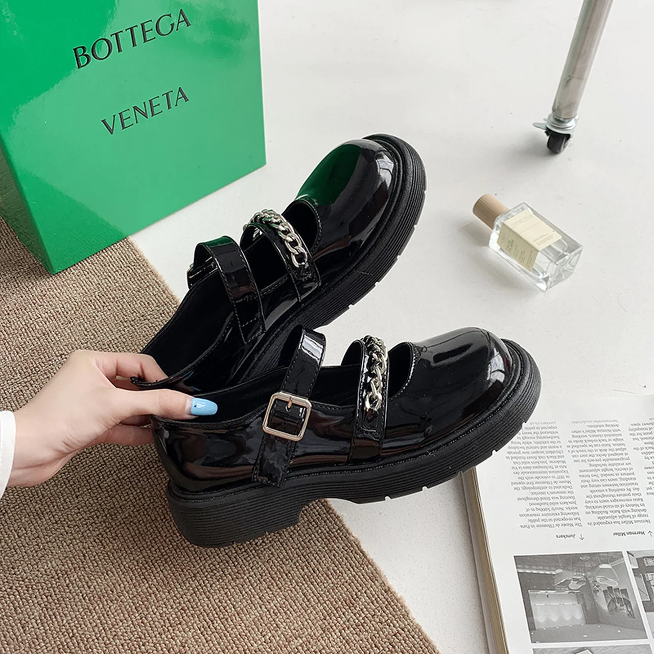 

Women's Mary Jane Shoes Women's Single Shoes Lolita Casual Shoes Autumn College Style Platform Women's Shoes Large Size