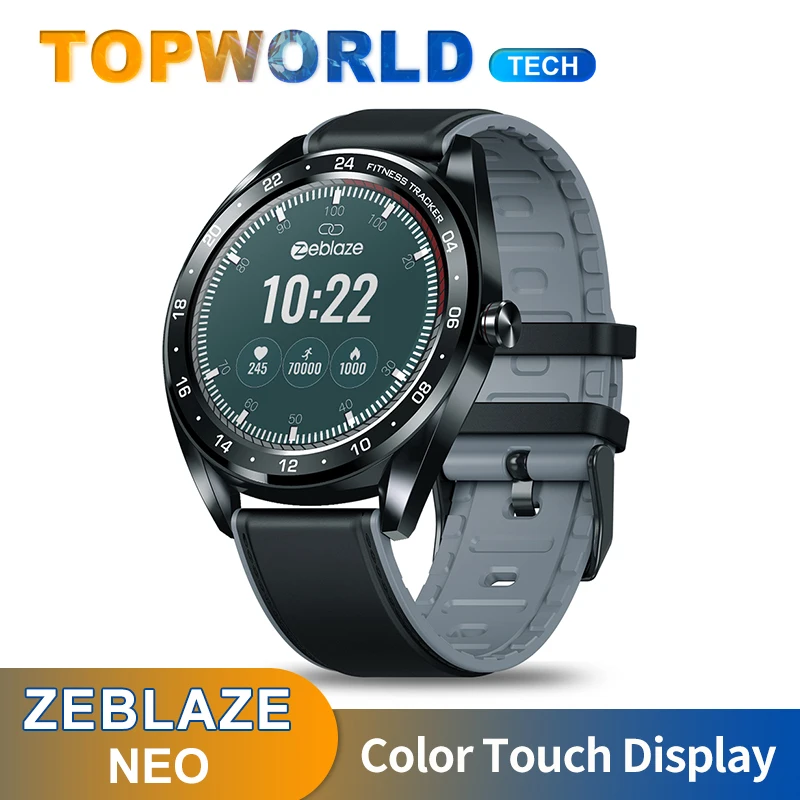 Zeblaze NEO Цвет сенсорный Дисплей Smartwatch сердечного ритма крови Давление женского