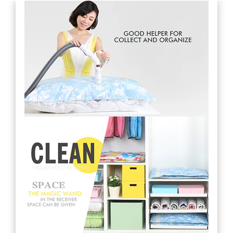 11 шт. утолщенная вакуумная сумка для хранения ткани сжатый мешок с ручным насосом