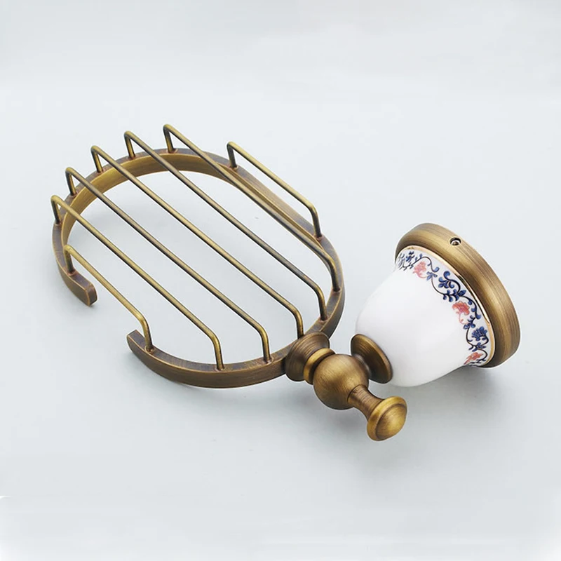 Мыльницы золотое покрытие бронзовая мыльница держатель для ванной Оборудование