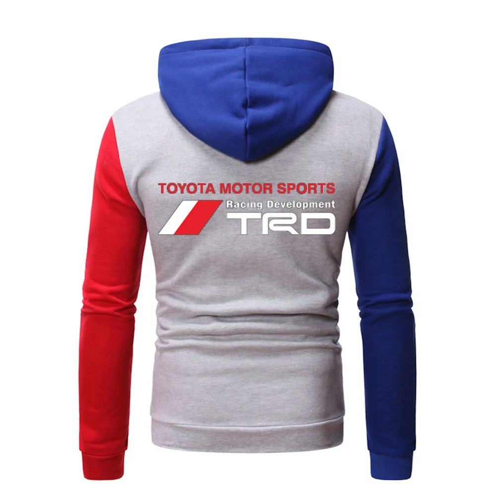 Unisex Spring Autumn Mens TOYOTA Motor Sport Trd Car Logo Movement Printing College Hoodies Patchwork Tops Hooded Clothing | Мужская