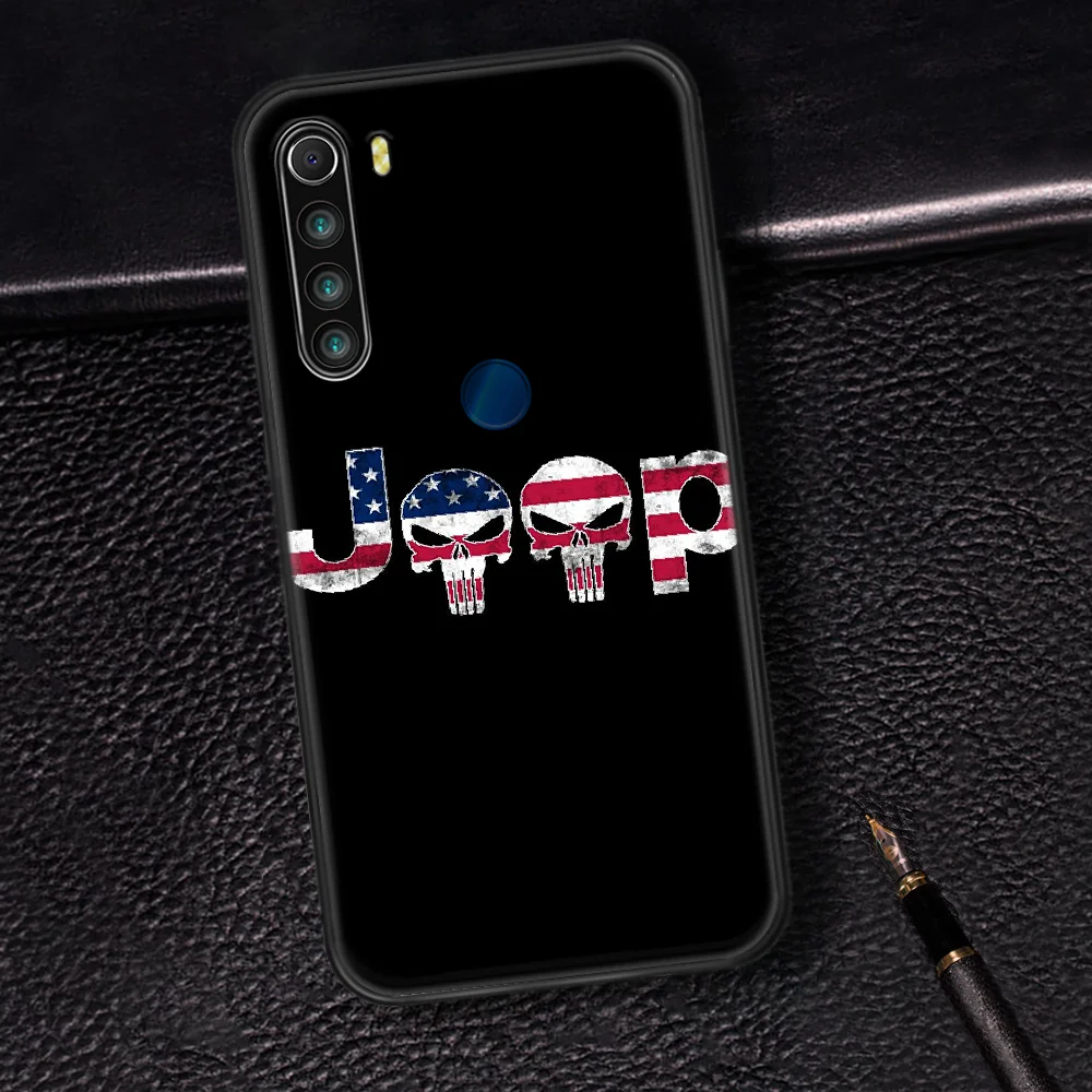 

Jeeps Car Logo Phone Case Cover Hull For XIAOMI Redmi 7 7A 8 8A 9 9C Note 6 7 8 9 9S K20 Pro K30 black Bumper Soft Coque