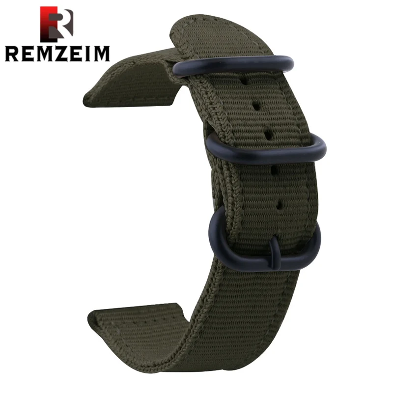 Ремешок нейлоновый для НАТО повседневный плетеный браслет в стиле милитари с
