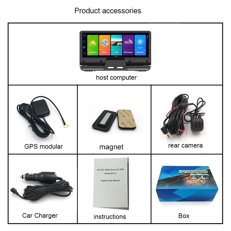 7-дюймовый 4G приборная панель навигации Android 8.1 ADAS автомобильный GPS-навигатор с