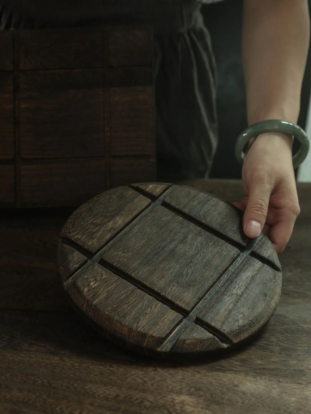 

Теплоизоляционная подкладка из натурального твердого дерева павловния, защита от ожогов, круглая квадратная винтажная кухонная утварь