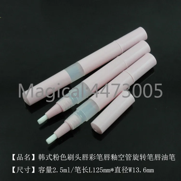 

10/30/50/100pcs 2.5ml Pink Empty Foundation Liquid Revolving Nail Oil Pen Essential Oil Pen Cosmetic Oil Filling Pen Lip Gloss