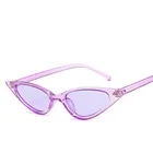 Очки солнцезащитные женские, кошачий глаз, в стиле ретро, 1 шт., небольшие, солнцезащитные очки кошачий глаз