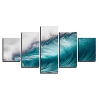 seascape canvas printings unframed modern oil turquoise home decor minimalist photo frames for picture wall posters art