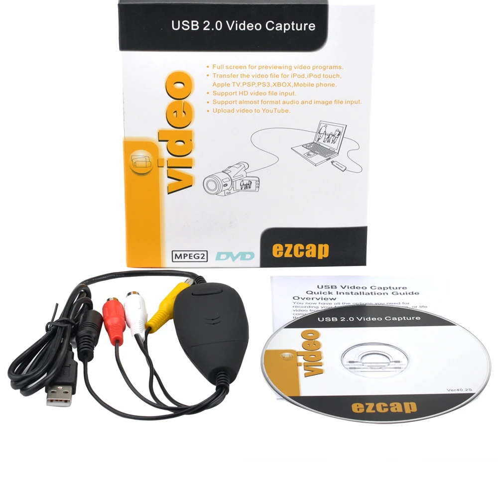 Конвертер VHS в DVD преобразует аналоговый V8 Hi8 цифровой формат ПК работает для Win