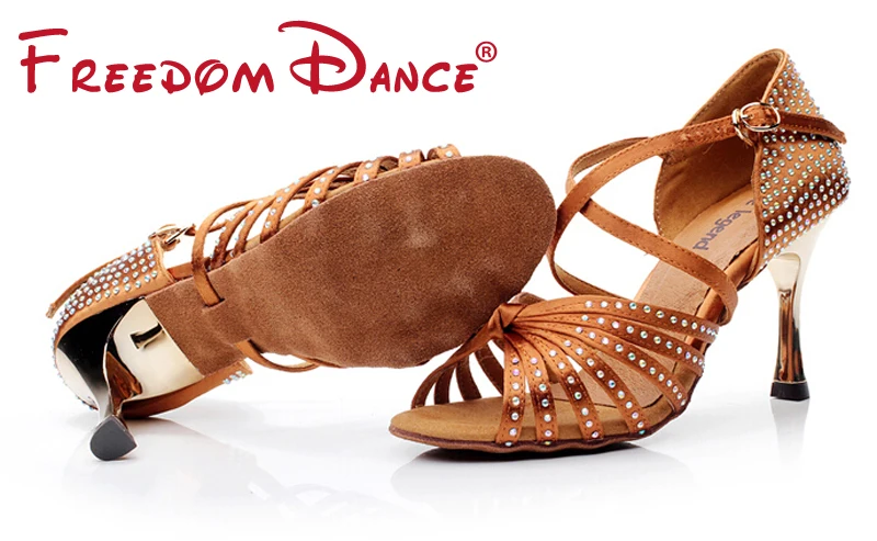 Качественные Женские атласные туфли на высоком каблуке для латиноамериканских