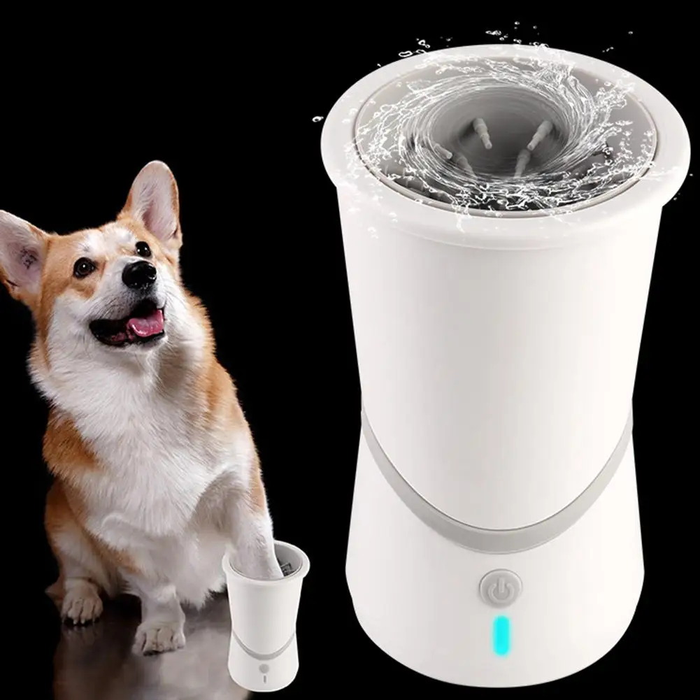 Autmotic собака приспособление для очистки лап Портативный ПЭТ стопы шайба чашка USB