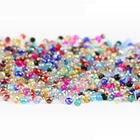 Бусины круглые стеклянные с гранями, 2 мм, 200 шт.