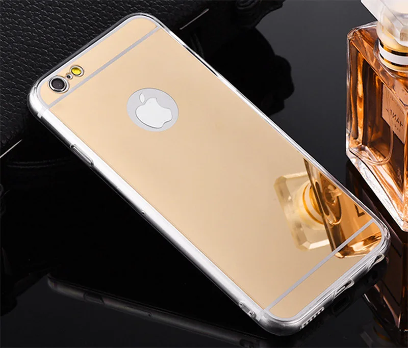 Роскошный зеркальный чехол из ТПУ для iPhone XS Max XR X 10 8 Plus противоударный защитный