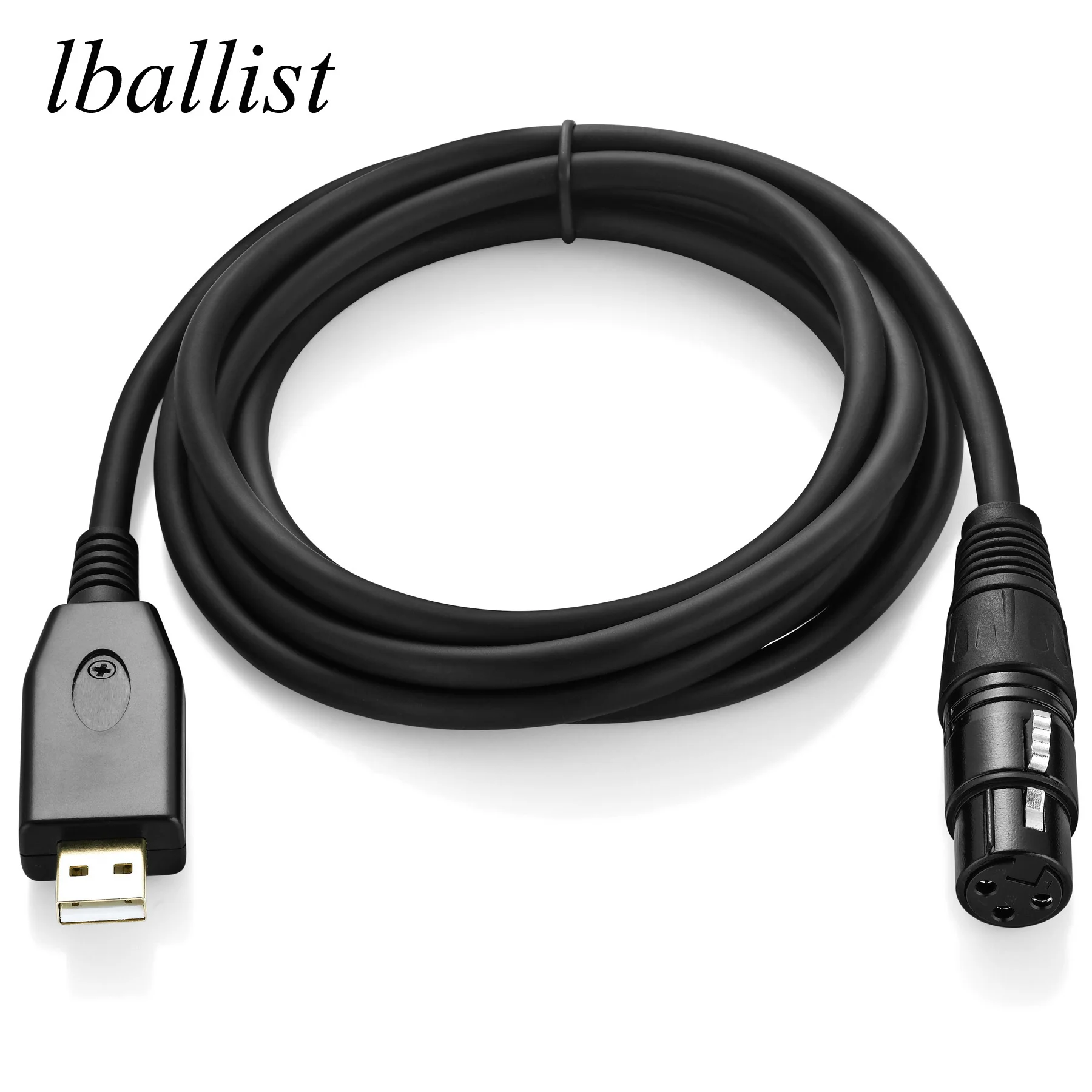 Кабель lballist со штекером USB на гнездо XLR студийный аудиоразъем шнуры адаптер для