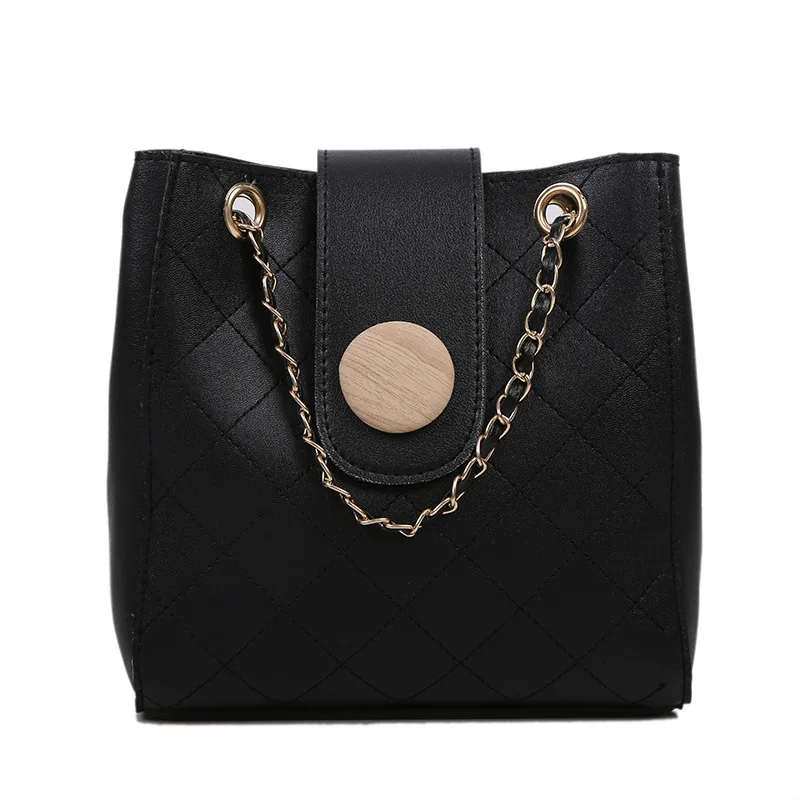 

Simple Small Women Bag 2021 New Fashion Chain Bucket Bag Shoulder Messenger Crossbody Bags For Women