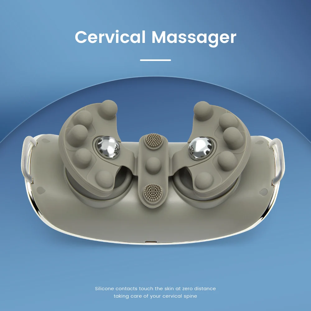 

Electric Neck Massager 3-Speed Kneading Multifunctional Cervical Vertebra Physiotherapy Automatic Heating Relief The Pain