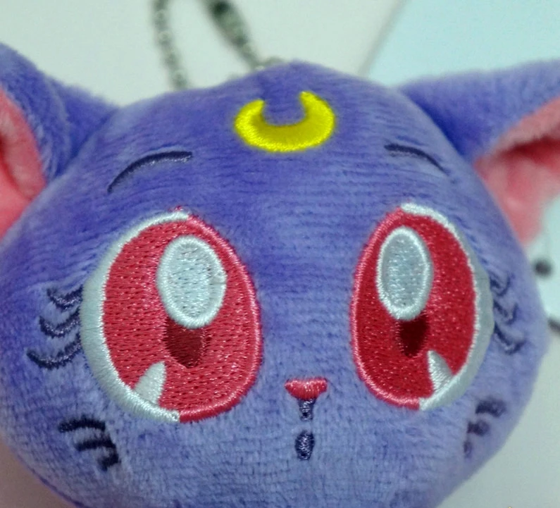 Аниме Сейлор Мун 25-годовщина Luna Cat плюшевая кукла 3 5 &quot мягкие игрушки подвеска