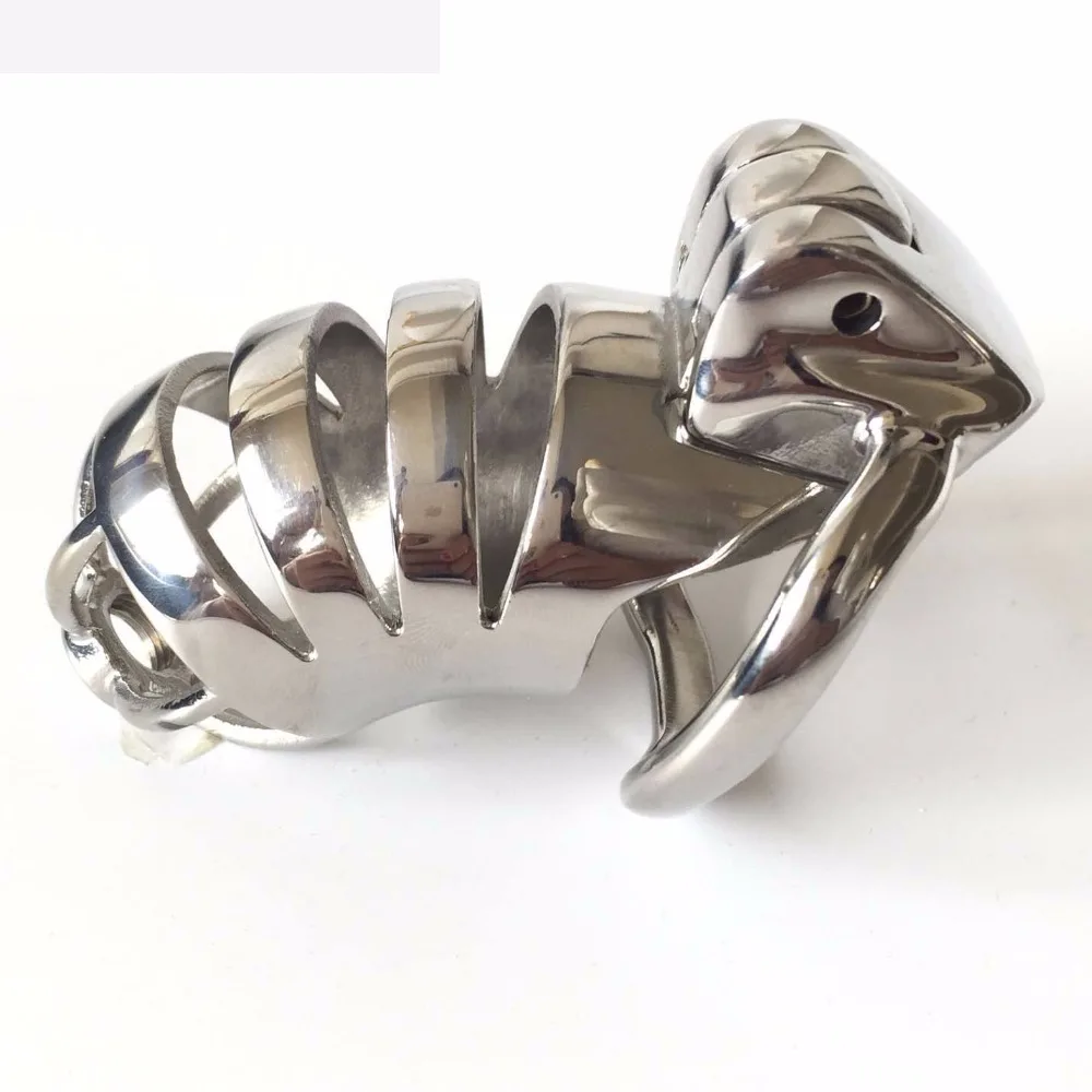 Новая маленькая клетка для пениса из нержавеющей стали мужское устройство