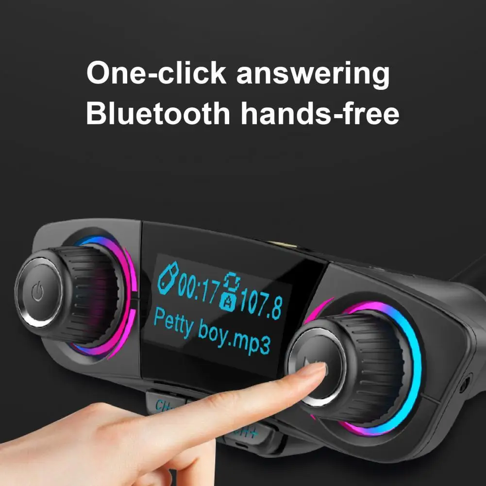 

BT06 Car MP3 Player Bluetooth 4.0 U Disk TF Card Black Mobile Phone Handsfree Car FM Transmitter for Vehicle