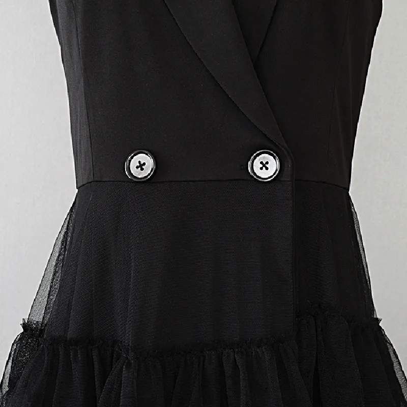 CHICEVER сетчатые лоскутные платья для женщин без рукавов с открытыми плечами и