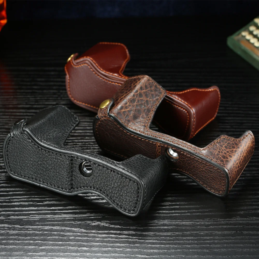 Чехол для камеры из натуральной кожи Винтажный чехол в стиле ретро Olympus EM5 II Mark 2|bag