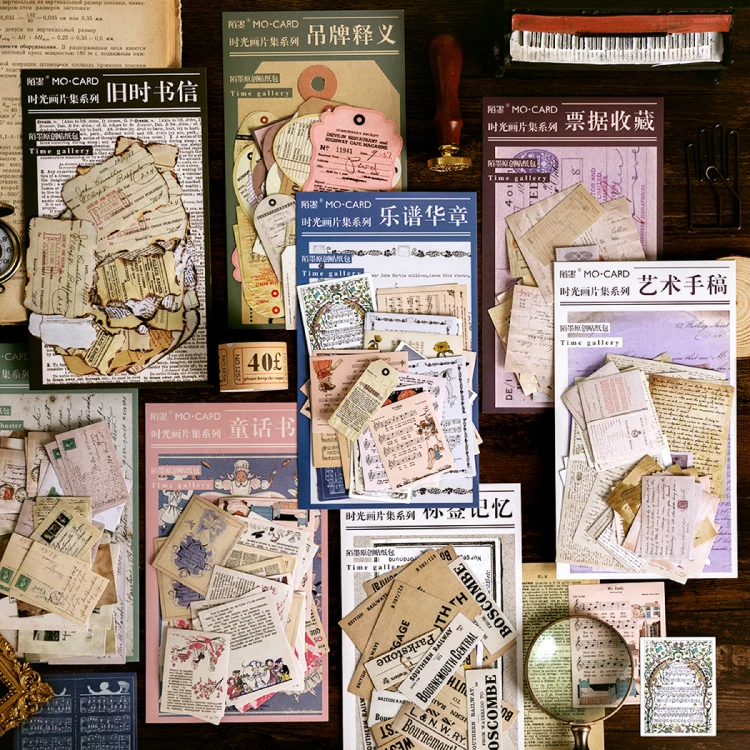 45 шт Винтаж рукопись письмо пуля журнал декоративные Бумага Стикеры s