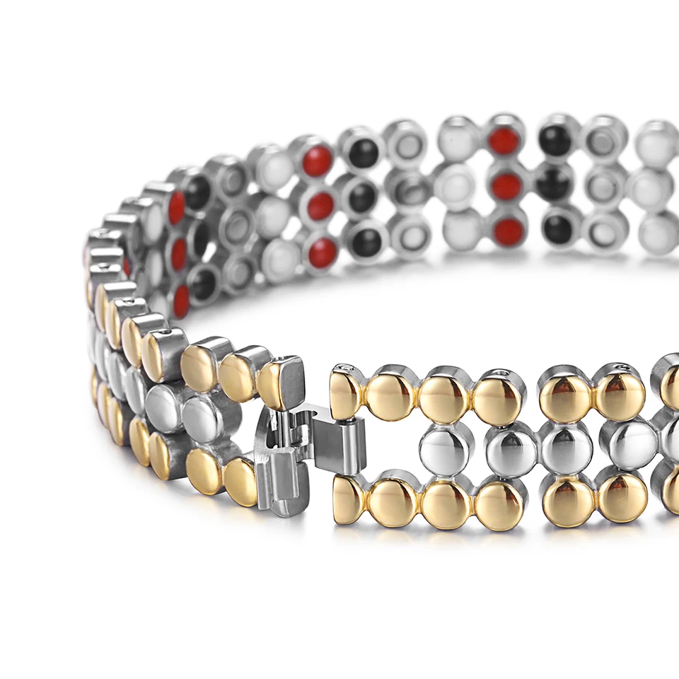 Женский магнитный браслет RainSo из нержавеющей стали с био энергией ювелирное