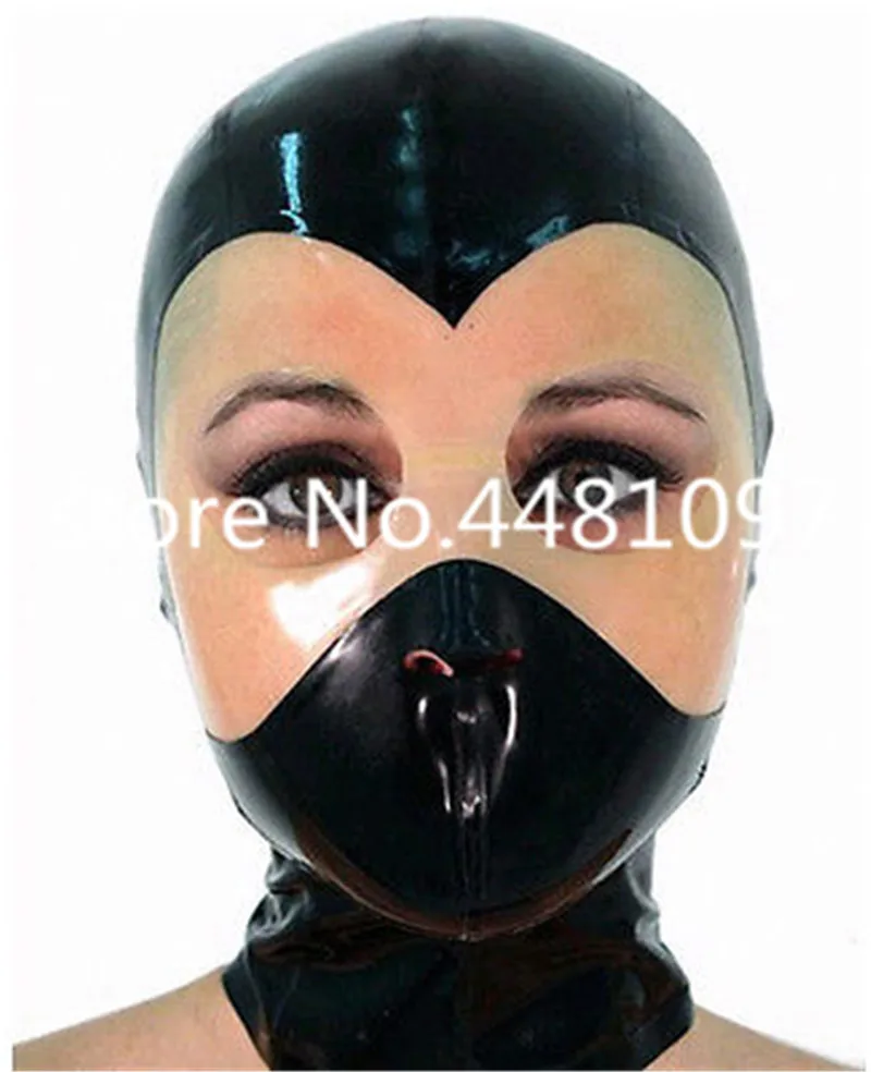 Латексная маска резиновый капюшон для вечеринки одежда костюм кошки уникальная