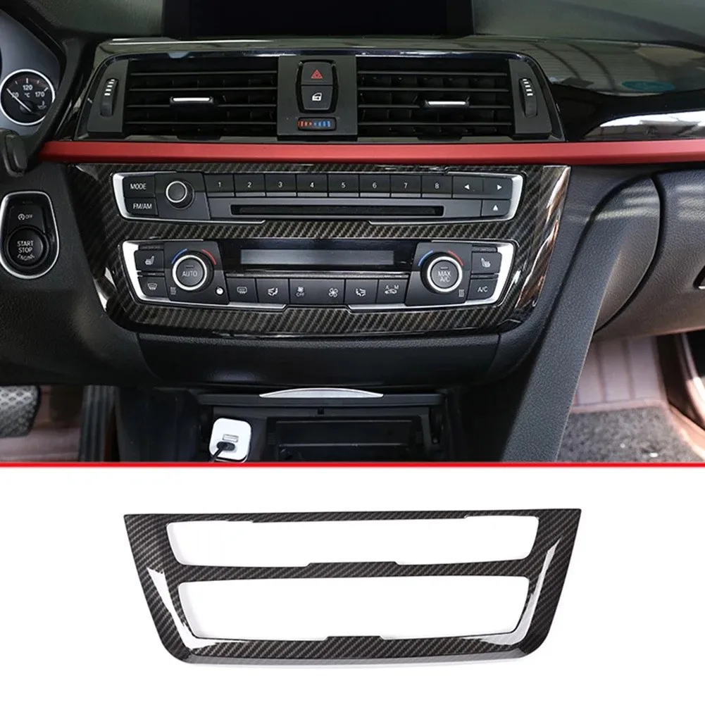 

Carbon ABS Car Center Console Frame Trim For BMW 3 4 Series GT F30 F32 F34 2013-2018 Interior Accessories Decorative Frame