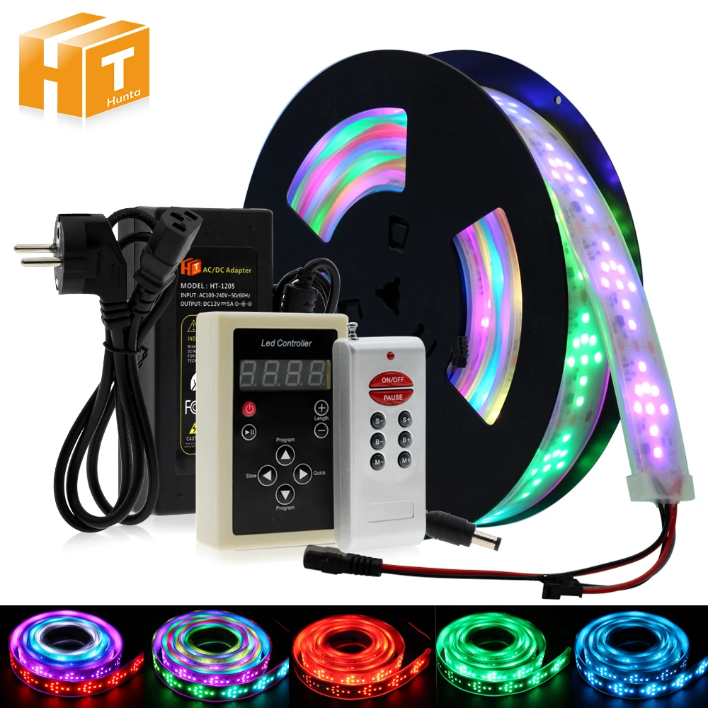 Светодиодный скачки светильник RGB Цвет беговые кроссовки nikeeinglys Сменные Светодиодные ленты 5 м с 133 программа RF контроллер Праздничные огни Decoracion Фея светильник