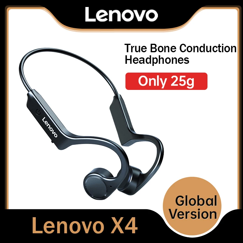 

Original Lenovo X4 Bone Conduction Bluetooth TWS Sport Bluetooth Earphone Running Waterproof Wireless Headphone 21 New Designed