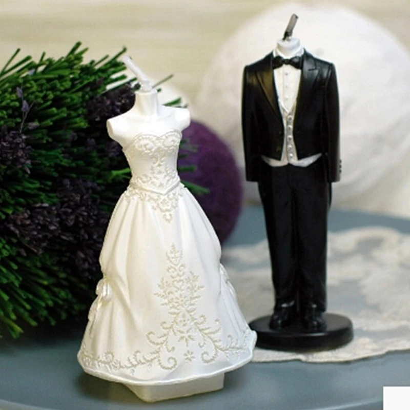3D свадебное платье свечи подарок на день рождения Детские вечерние украшения