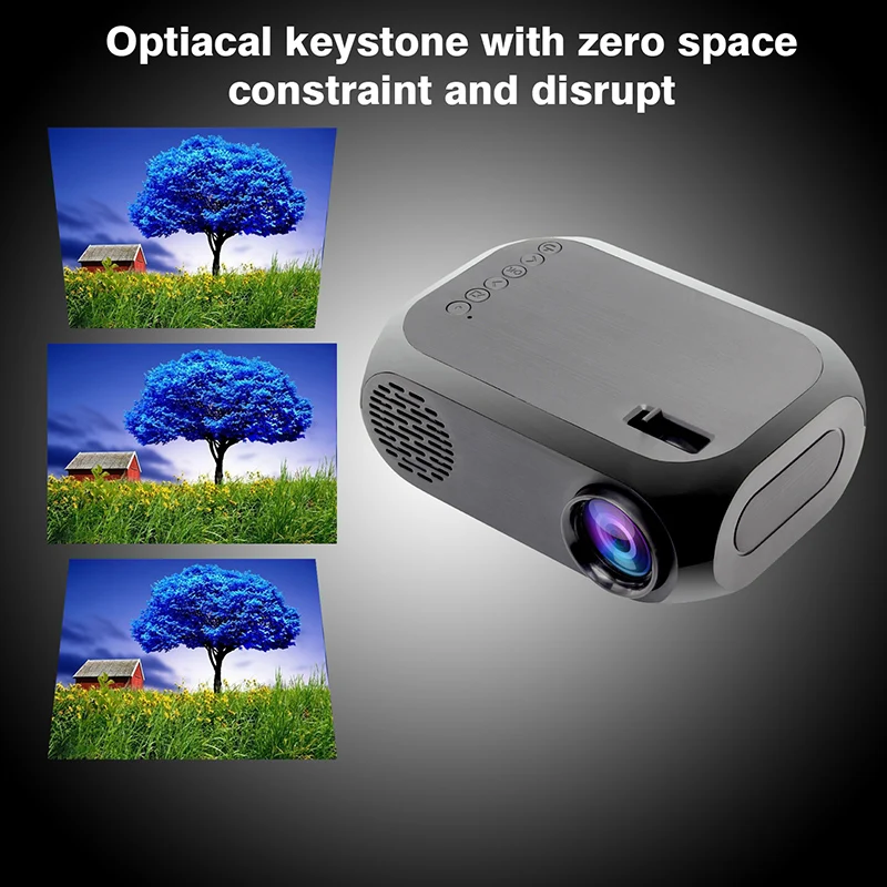 

HD 1080P LED Projector Portable Mini Home Theater Cinema Lightweight USB AV HDMI JHP-Best