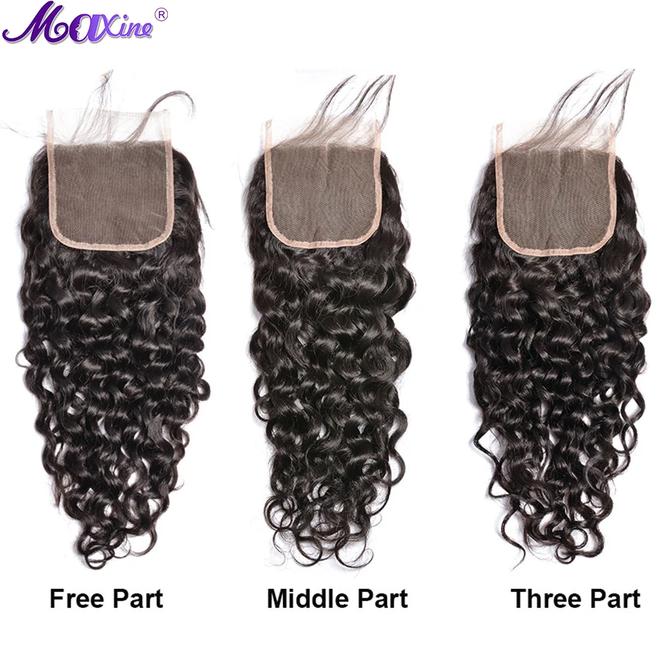 4x4 кружева закрытие воды волна Закрытие 20 дюймов Кружева влажные и волнистые