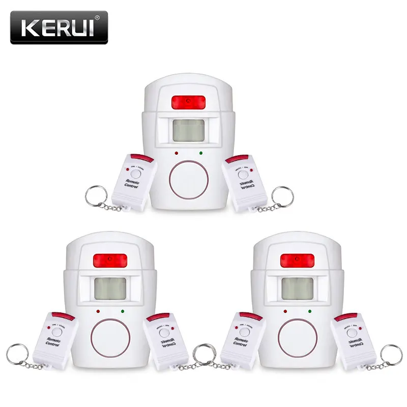 3pcs KERUI Home Security PIR Alert Infrared Sensor Anti-theft Motion Detector Alarm 110db Wireless Cost-effective system | Безопасность
