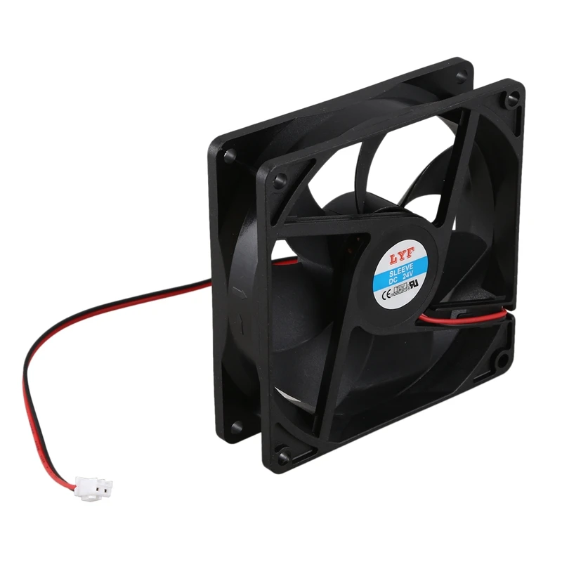 

92mm x 25mm 24V 2Pin Sleeve Bearing Cooling Fan for PC Case CPU Cooler