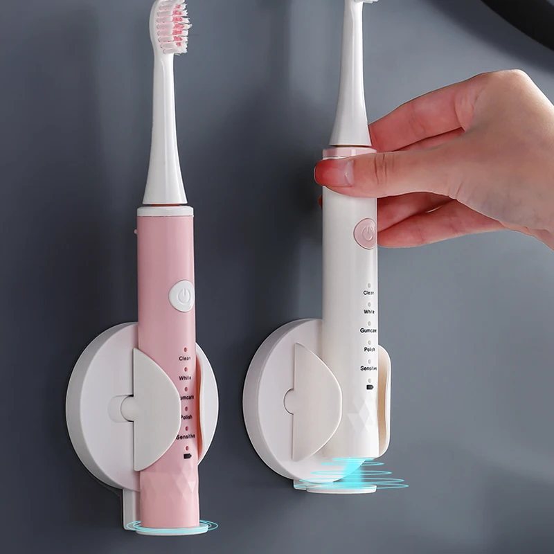 

Electric Toothbrush Holder Wall-Mount Stand Rack Elastic Protect Keep Dry Traceless Tooth brush Base Bathroom Accessories