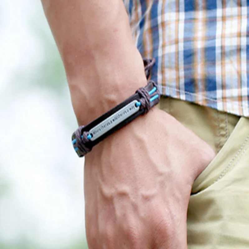 Новый мужской браслет cibofood винтажный кожаный Плетеный модный простой подарок