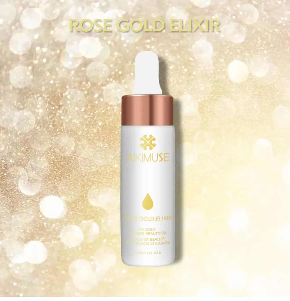 Kimuse 24K розовое золото Infused beauty Oil Elixir Кожа Макияж эфирное масло перед праймером косметика/основа Увлажняющая масло для лица