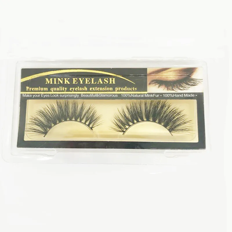 1 пара 3D черные норковые ресницы Толстые Накладные длинные натуральные для