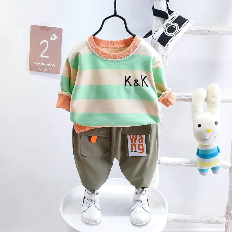 

Baby Boy Autumn Clothing Set 2021 Kids Clothes Boys Sport Suit Children Tshirt Pants Outfit спортивный костюм детям