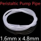 Прозрачный ID 1,6 мм x 4,8 мм OD толщина 1,6 мм перистальтический насос силиконовый шланг пищевой мягкий гибкий водопровод соединитель