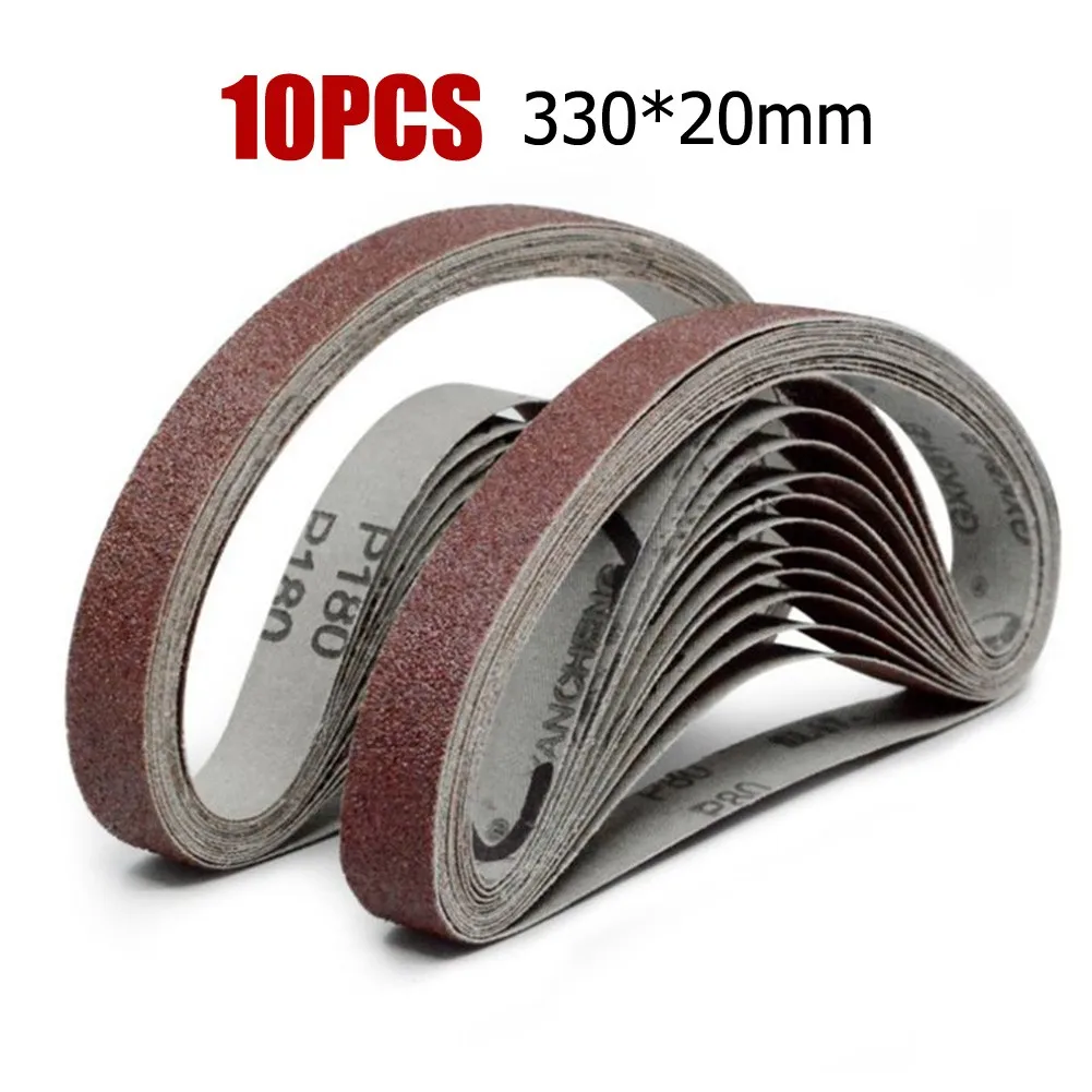 

10pcs 20x330mm Sanding Belt 40-1000Grit Grinding And Polishing Sanding Belts For Angle Grinder Sanding Discs