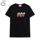 Футболка Мужскаяженская с коротким рукавом, свободная Повседневная рубашка с буквенным принтом, высокого качества, лето 2021